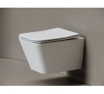 Унитаз подвесной Ceramicanova Miro торнадо 3.0, сиденье микролифт, белый CN11003T