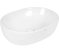 Раковина накладная овальная 48,5х35х13,5см белая BOND S59-490