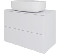 Тумба с раковиной подвесная Orange Otto, 75 см, белый глянец Ot-75TuMDF+B07-540W