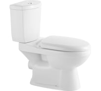 Унитаз напольный безободковый IBERICA BLANCA ALBO, белый, сиденье дюропласт, soft close IB.ALB.121.1B1