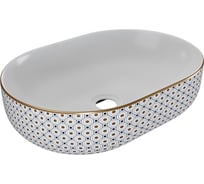 Раковина для ванной накладная Solli 48 орнамент Teymi T50389 ЦБ-00285903