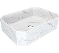 Раковина для ванной накладная Netta 50 белый мрамор Teymi T51205 ЦБ-00285740