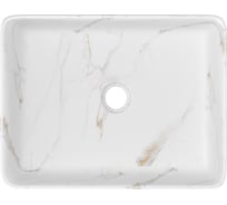 Раковина для ванной накладная Helmi 50 белый мрамор Teymi T50281 ЦБ-00285901