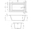 Ванна акриловая встраиваемая Wellsee FreeDom 2.0, 150×80 см, глянцевый белый 233001000 5