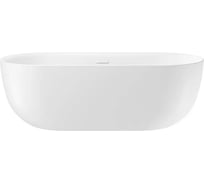 Ванна акриловая отдельностоящая Wellsee Chic Riviera, 170×76 см, глянцевый белый 236802000