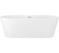 Ванна акриловая отдельностоящая Wellsee Shell, 180×80 см, глянцевый белый 281704000