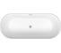 Ванна акриловая отдельностоящая Wellsee Shell, 180×80 см, глянцевый белый 281704000 4