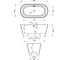Ванна акриловая отдельностоящая Wellsee Shell, 180×80 см, глянцевый белый 281704000 5