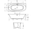 Ванна акриловая пристенная Wellsee Belle Spa 2.0, 170×75 см, глянцевый белый 235804000 5