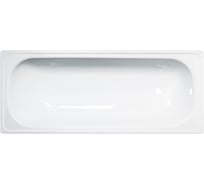 Ванна стальная ВИЗ ANTIKA, 130×70×40 см, с опорной подставкой, с рантом, белая орхидея A-30001