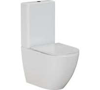 Унитаз-компакт безободковый WAVE PERSONA, гор,ниж,2-кн.арм,дюро,м/л,быстр,БЕЛЫЙ глянец 557864