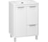 Тумба напольная Brevita RISACCA White - 60, 2 дверцы, 1 ящик, матовая эмаль + раковина УТ000027935 4