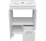 Тумба напольная Brevita RISACCA White - 60, 2 дверцы, 1 ящик, матовая эмаль + раковина УТ000027935 7