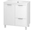 Тумба напольная Brevita RISACCA White - 80, 2 дверцы, 1 ящик, матовая эмаль + раковина УТ000027938 1