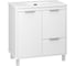 Тумба напольная Brevita RISACCA White - 80, 2 дверцы, 1 ящик, матовая эмаль + раковина УТ000027938 3