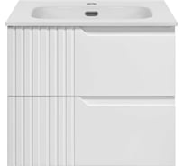 Тумба - умывальник Tivolli 60 подвесная (белая) с раковиной Brevita УТ000027205