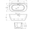 Акриловая ванна пристенная Wellsee Belle Spa 3.0, 170x80 см, цвет глянцевый белый 235901000 5