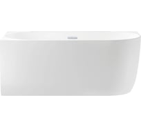 Акриловая ванна пристенная Wellsee Belle Spa, 150x75 см, цвет глянцевый белый 235702000