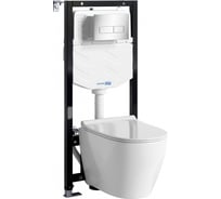 Система инсталляции WasserKraft Aller с унитазом 10TLT.010.ME.CH03.H002