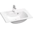 Раковина мебельная Ravak Classic II Slim 60 из литого мрамора с переливом, цвет белый XJX01160004 1