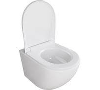 Унитаз подвесной Инкоэр DI безободковый SWISH-TURBO (белый фаянс, торнадо) + сид. микролифт UF-3 (дюропласт) В00В0028549