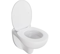 Унитаз подвесной Инкоэр DI безободковый BECH (белый фаянс) + сиденье микролифт UF (дюропласт) В00В0028551