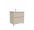 Тумба с раковиной RUVANN STELLO 80 + Фостер 80 в ванную напольная, cappuccino Т.STELLO-CA.П-80Н-KIT-FOS 1