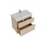 Тумба с раковиной RUVANN STELLO 80 + Фостер 80 в ванную напольная, cappuccino Т.STELLO-CA.П-80Н-KIT-FOS 3