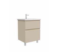 Тумба с раковиной RUVANN STELLO 60 + Moduo 60 в ванную напольная, cappuccino Т.STELLO-CA.П-60Н-KIT-MOD
