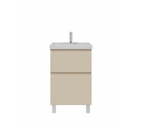 Тумба с раковиной RUVANN STELLO 50 + Фостер 50 в ванную напольная, cappuccino Т.STELLO-CA.П-50Н-KIT-FOS