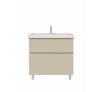 Тумба с раковиной RUVANN STELLO 80 + Moduo 80 в ванную напольная, cappuccino Т.STELLO-CA.П-80Н-KIT-MOD