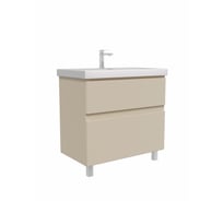 Тумба с раковиной RUVANN STELLO 80 + Moduo 80 в ванную напольная, cappuccino Т.STELLO-CA.П-80Н-KIT-MOD