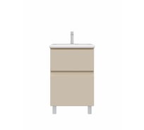 Тумба с раковиной RUVANN STELLO 50 + Como 50 в ванную напольная, cappuccino Т.STELLO-CA.П-50Н-KIT-COM