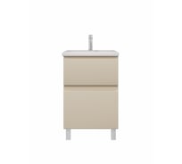 Тумба с раковиной RUVANN STELLO 50 + Moduo 50 в ванную напольная, cappuccino Т.STELLO-CA.П-50Н-KIT-MOD