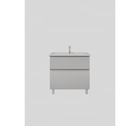 Тумба с раковиной RUVANN STELLO 80 + Como 80 в ванную напольная, грей Т.STELLO-GR.П-80Н-KIT-COM