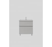 Тумба с раковиной RUVANN STELLO 70 + Como 70 в ванную напольная, грей Т.STELLO-GR.П-70Н-KIT-COM