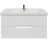 Тумба с раковиной RUVANN KANI 100 + Гармония 100 в ванную подвесная Т.KANI.П-100П-KIT-GAR