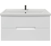 Тумба с раковиной RUVANN KANI 100 + Фостер 100 в ванную подвесная Т.KANI.П-100П-KIT-FOS