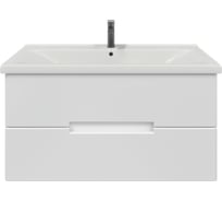 Тумба с раковиной RUVANN KANI 100 + Миранда 100 в ванную подвесная Т.KANI.П-100П-KIT-MIR