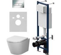 Инсталляция AM.PM ErgoFit с клавишей M хром глянц с подвесным унитазом X-Joy Aquaspin IS110351.851900