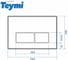 Инсталляция с унитазом комплект 5 в 1 Teymi унитаз подвесной безободковый Lori Vortex кнопка нержавеющая сталь F15834 F15834 ЦБ-00304341 16