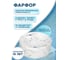 Раковина круглая накладная Bauedge BAU Element D41, с отверстием под смеситель, мрамор NS0001-MAR 3