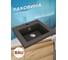 Раковина мебельная кварцевая Bauedge BAU Stil 40, черный металлик MRY0015 2