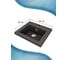 Раковина мебельная кварцевая Bauedge BAU Stil 40, черный металлик MRY0015 4