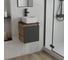 Тумба Bauedge Bau Dream Blackwood 35 с ящиком, графит, раковина BAU Mini 37x23, SD4010 1