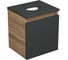 Тумба Bauedge Bau Dream Blackwood 35 с ящиком, графит, раковина BAU Mini 37x23, SD4010 2