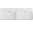Керамическая раковина BelBagno с двумя чашами BB-8078-120-2 2
