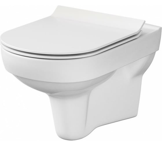 Комплект Cersanit CITY CO DPL EO slim+инсталляция AQUA SMART M40+кнопка PILOT стекло, белый 63485