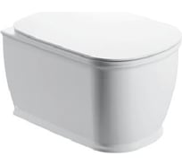 Подвесной безободковый унитаз Alcora Empire с сиденьем дюропласт, микролифт CH10150R