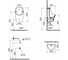 Писсуар Vitra M50 настенный санитарный фарфор 8305B003-5633 2